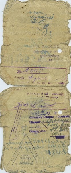 KKE 5310a.jpg - Dok. Zaświadczenie wydanie przez Polsko-Radziecką komisje mieszkaniową do spraw Ewakuacji dla Jana Wincentego Małyszko, Dżerżyńsk, 21 V 1946 r.